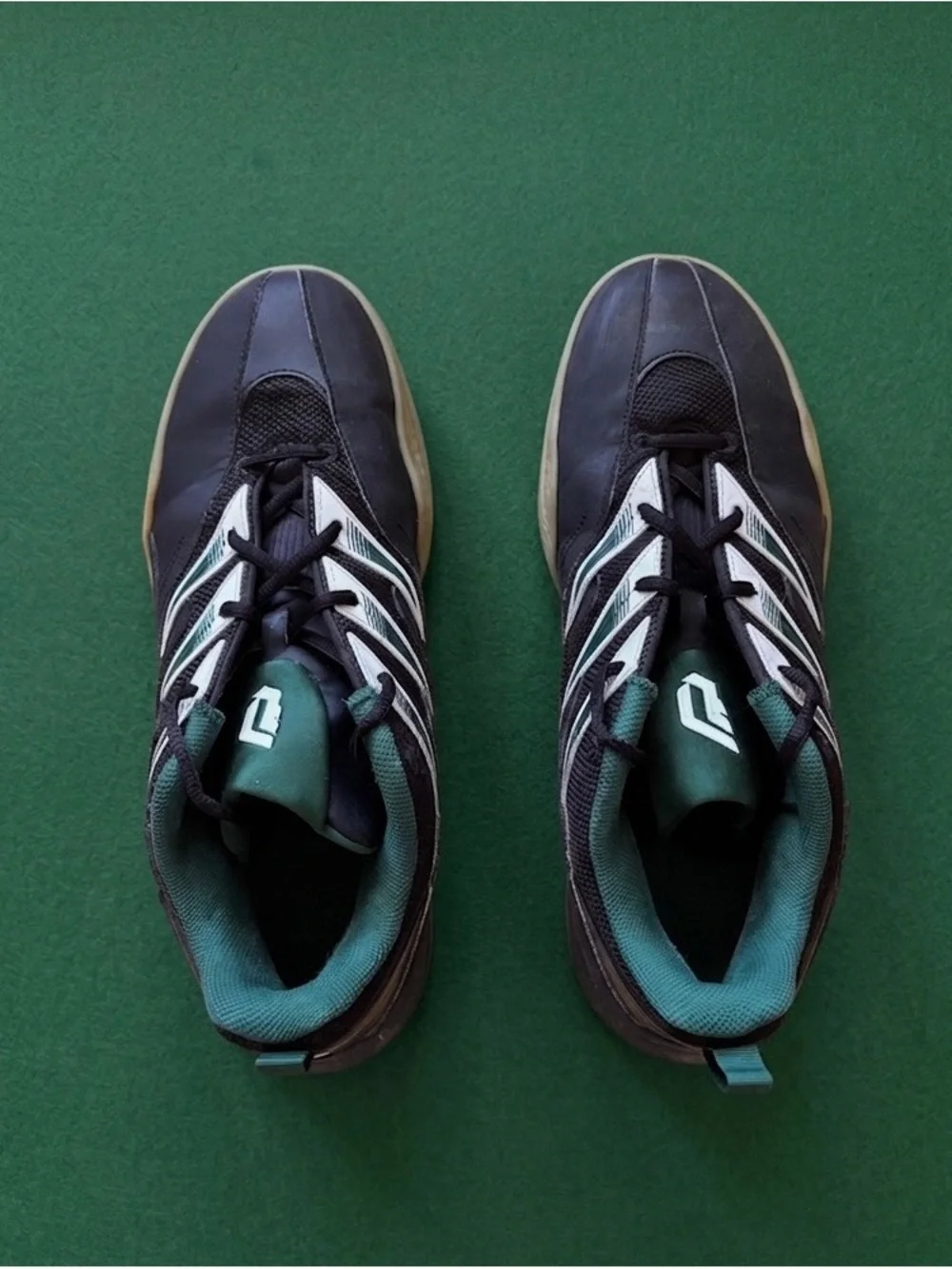 adidas Black and Teal Men's Athletic Shoes